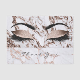 Marmorplatte Rose Gold Weißer Glitzer Dank Augen K Seidenpapier