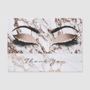 Marmorplatte Rose Gold Weißer Glitzer Dank Augen K Seidenpapier