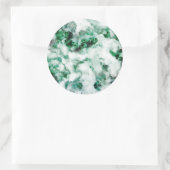 Marmorquartz Textur Runder Aufkleber (Tasche)