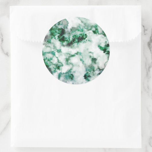 Marmorquartz Textur Runder Aufkleber (Tasche)