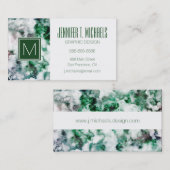 Marmorquartz Visitenkarte (Vorne/Hinten)