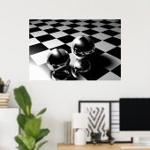 Marmorreflektion Poster (Heimbüro)