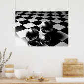 Marmorreflektion Poster (Küche)