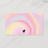 Marmorrosa danke, dass Sie mit Liebe gemacht Visitenkarte (Rückseite)