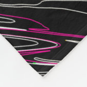 Marmorrosa Fleecedecke (Ecke)