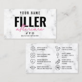 Marmorrosa Kühlerkarte Visitenkarte (Vorne/Hinten)