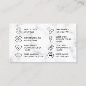 Marmorrosa Kühlerkarte Visitenkarte (Rückseite)