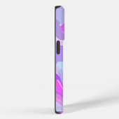 Marmorrosa Lila Türkis Case-Mate iPhone Hülle (Rückseite / Rechts)