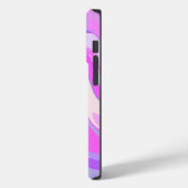 Marmorrosa Lila Türkis Case-Mate iPhone Hülle (Rückseite / Links)