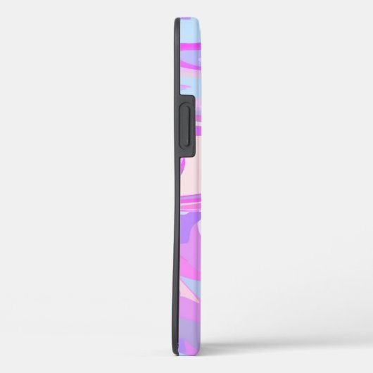 Marmorrosa Lila Türkis Case-Mate iPhone Hülle (Rückseite / Rechts)