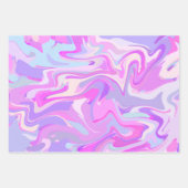 Marmorrosa Lila Türkis Geschenkpapier Set (Vorderseite)