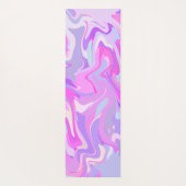 Marmorrosa Lila Türkis Yogamatte (Rückseite)