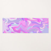 Marmorrosa Lila Türkis Yogamatte (Vorderseite (Horizontal))