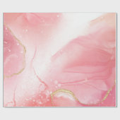 Marmorrosa mit Glitzer für alle Zwecke Geschenkpapier (Flach)