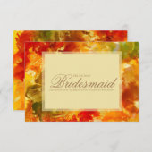 Marmorrot, orange, gold, gelb, überdacht dankeskarte (Vorne/Hinten)