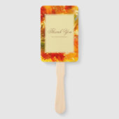 Marmorrot, orange, gold, gelber Marmor Fächer (Vorderseite)