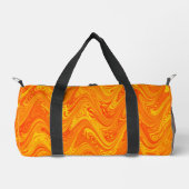Marmorrotes gelbes Muster Duffle Bag (Vorderseite)
