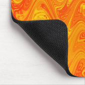 Marmorrotes gelbes Muster Mousepad (Ecke)