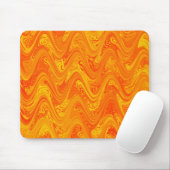 Marmorrotes gelbes Muster Mousepad (Mit Mouse)