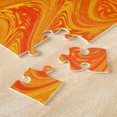 Marmorrotes gelbes Muster Puzzle (Seite)