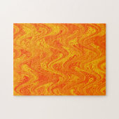 Marmorrotes gelbes Muster Puzzle (Horizontal)