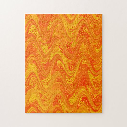 Marmorrotes gelbes Muster Puzzle (Vertikal)