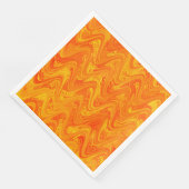 Marmorrotes gelbes Muster Serviette (Ecke)