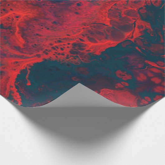 Marmorrotes und schwarzes Packpapier (Ecke)