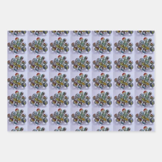 Marmorsammler Geschenkpapier Set (Vorderseite)