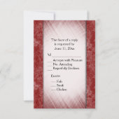 Marmorsäulen Burgundy UAWG w/ Entree Choice Einladung (Vorderseite)