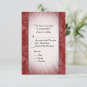 Marmorsäulen Burgundy UAWG w/ Entree Choice Einladung (Stehend Vorderseite)