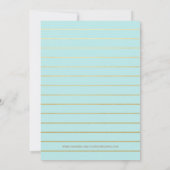 Marmorsäulen Kinderdusche Einladung (Rückseite)