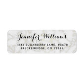 Marmorschau Imitats Gold Akzente Rücksendeadresse (Vorne)