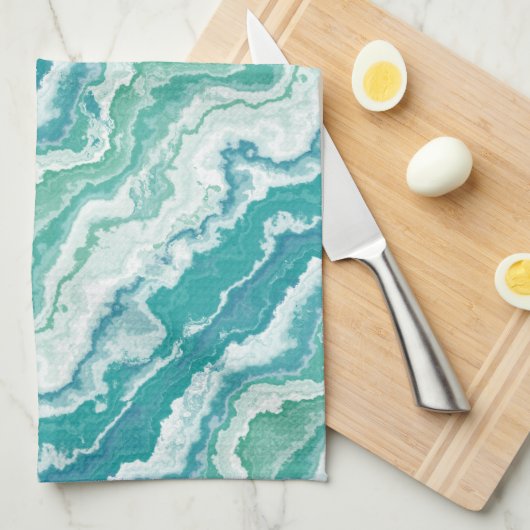 Marmorschaum: Geschirrtuch (Viertel Falte)