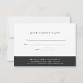 Marmorschere Rose | Salon Gift Certificate (Rückseite)