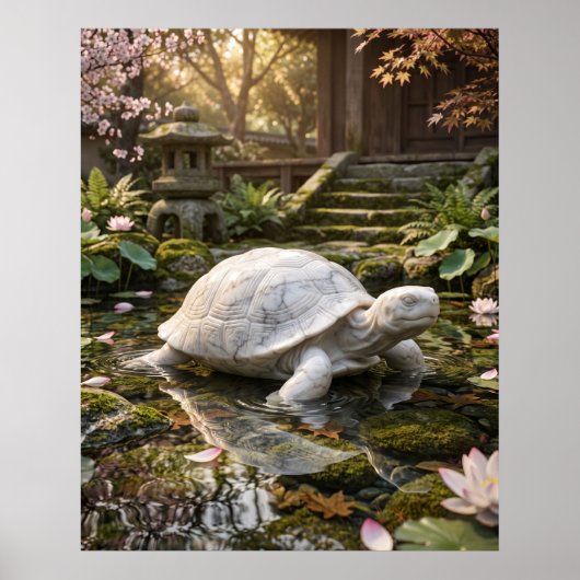Marmorschildkröte Küstenruhig Poster (Vorne)