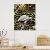 Marmorschildkröte Küstenruhig Poster (Küche)