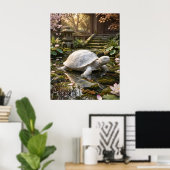 Marmorschildkröte Küstenruhig Poster (Heimbüro)