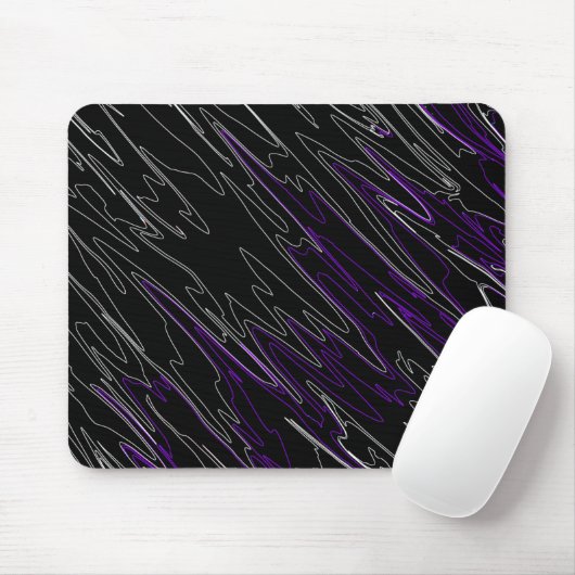 Marmorschwarz Lila Mousepad (Mit Mouse)