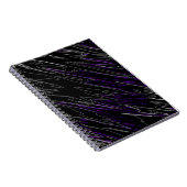 Marmorschwarz Lila Notizblock (Rechte Seite)