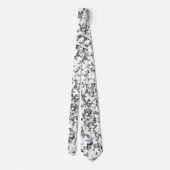 Marmorschwarzweiss-Hintergrund Krawatte (Rückseite)