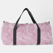 Marmorseidenmoirmuster in trostlosem Rosa Duffle Bag (Vorderseite)