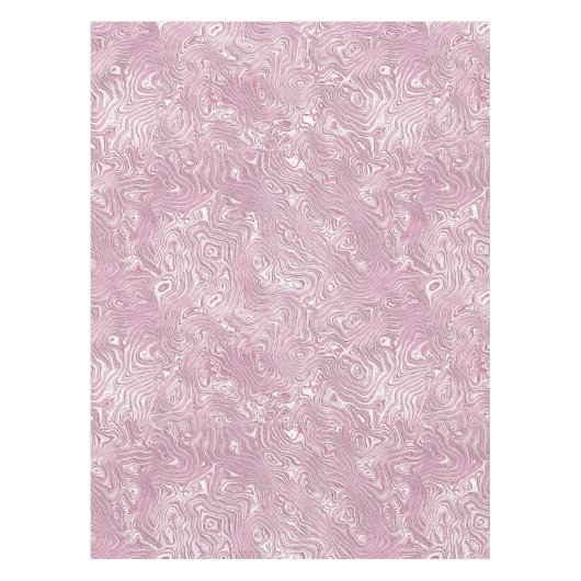 Marmorseidenmoirmuster in trostlosem Rosa Tischdecke (Vorderseite)