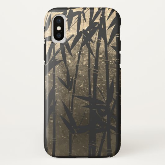 Marmorsepia Bamboo Case-Mate iPhone Hülle (Rückseite)