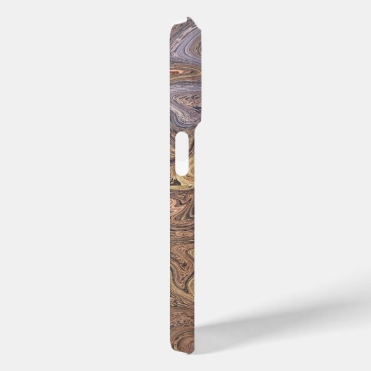 Marmorskript boho retro rostigen Gold Kupfer Ocker Case-Mate iPhone Hülle (Rückseite / Rechts)