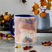 Marmorskript fallen terracotta lila modern tasse