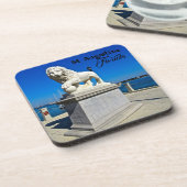 Marmorskulptur an der Brücke von Lions St. Augusti Getränkeuntersetzer (Linke Seite)