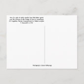 Marmorskulptur an der Brücke von Lions St. Augusti Postkarte (Rückseite)