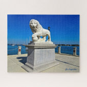 Marmorskulpturenbrücke Lions St Augustine FL Puzzle (Horizontal)