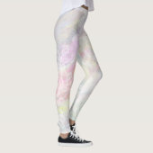*~* Marmorspitze-schillernde Pastellrosa-Blues Leggings (Rechts)